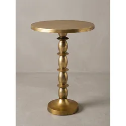 Beistelltisch Aluminium Gold Ø 40x56 cm - ALVOR   Kadima Design