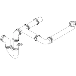 Grohe Siphon 42619 für Küchenspülen , 42619000 42619000