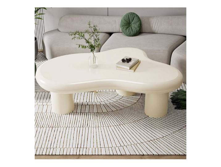 LuxusKollektion Couchtisch Couchtisch Wolkenform Beige (1-St)