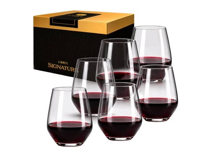 Libbey Signature Greenwich Weingläser ohne Stiel, 530 ml, 6 Stück