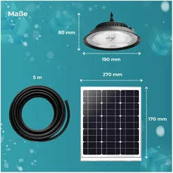 Luxula, Gartenbeleuchtung, Solar LED-Hängeleuchte (500 lm, IP44)