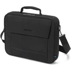 Dicota Laptoptasche Eco Multi TWO, schwarz, wasserabweisend, recyceltes PET, bis 16 Zoll