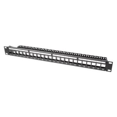 ACT 24 Port Keystone-jack patchpanel without connectors. Number of sockets: 24 24 port keystone panel (PP1030)