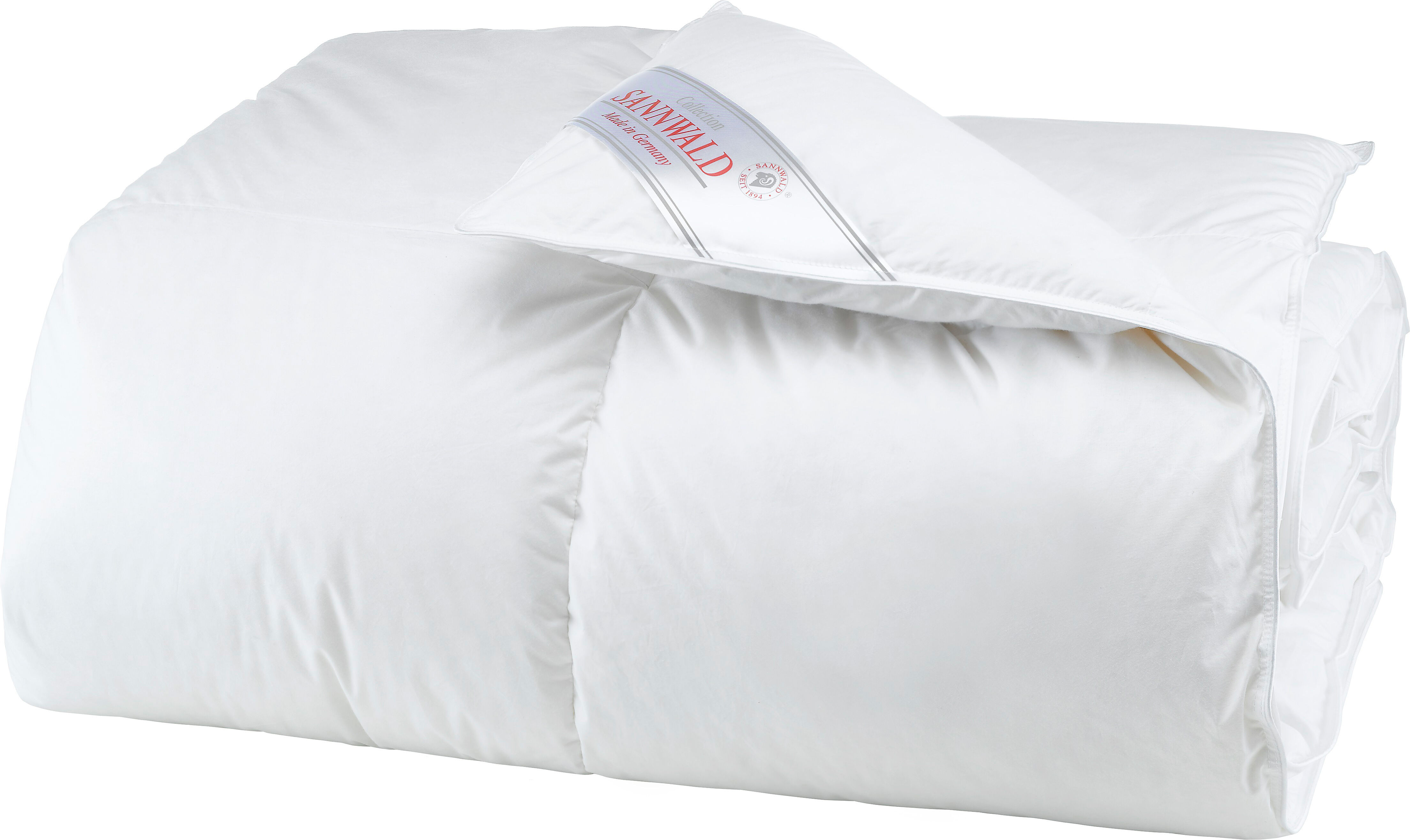 Sannwald Premium Daunen-Kassettenbettdecke warm