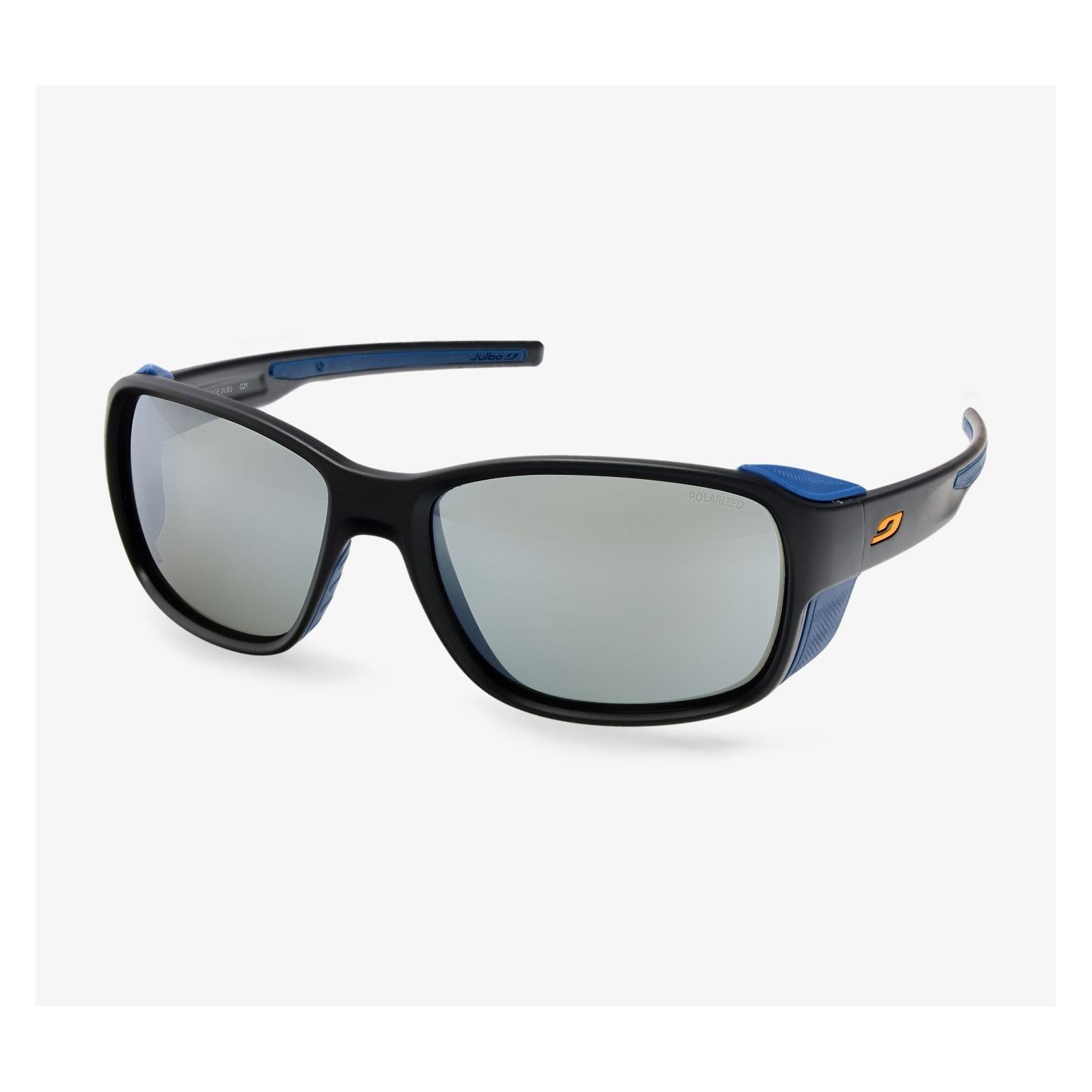 Julbo Monterosa 2 Spectron 3 Polarized Gletscherbrille (schwarz-blau-orange braun, Grau) (J5429014)