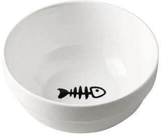 Inspired Finds Raised Ceramic Double Cat Bowl For Food And Water cat Footprint