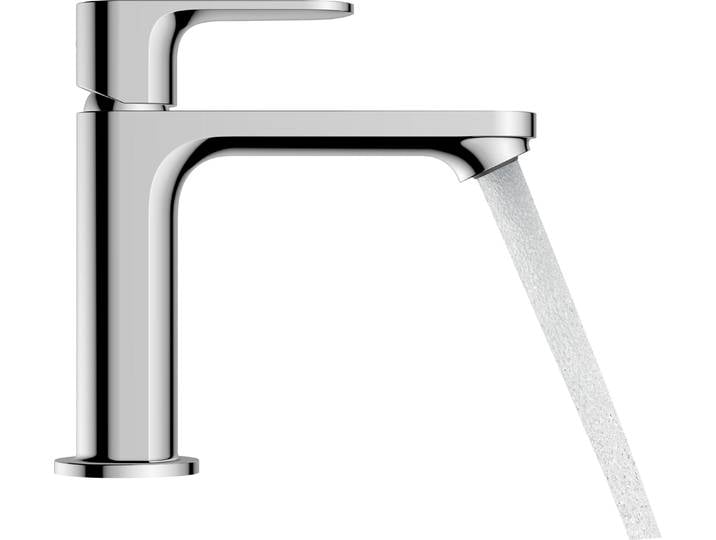 Mitigeur monocommande pour lavabo Rebris S 110 de hansgrohe avec garniture d'écoulement à tirette\, chrome\, 1 pièce.