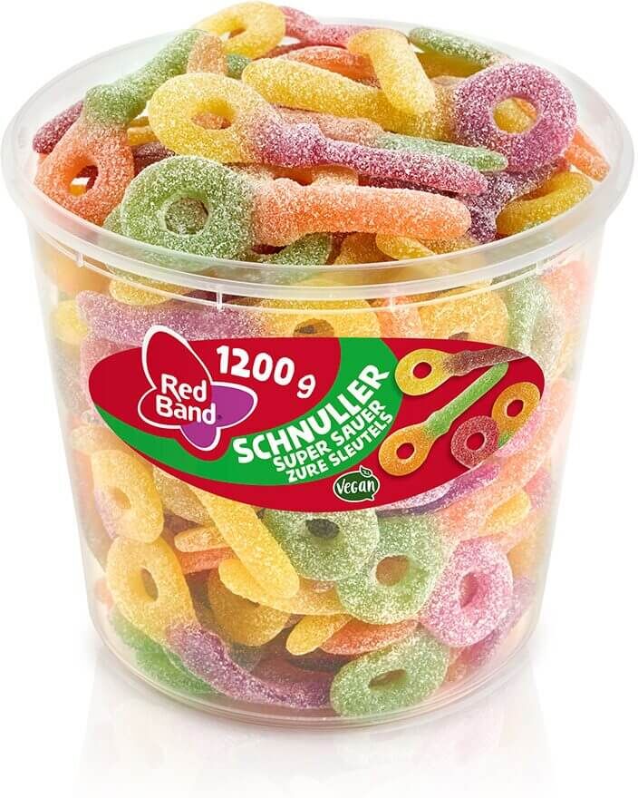 Red Band Fruchtgummi Schnuller supersauer - 1200 g