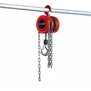 Einhell Kettenzug 2250110, Flaschenzug, 1000kg Tragkraft, manuell, Hubhöhe 2,5m