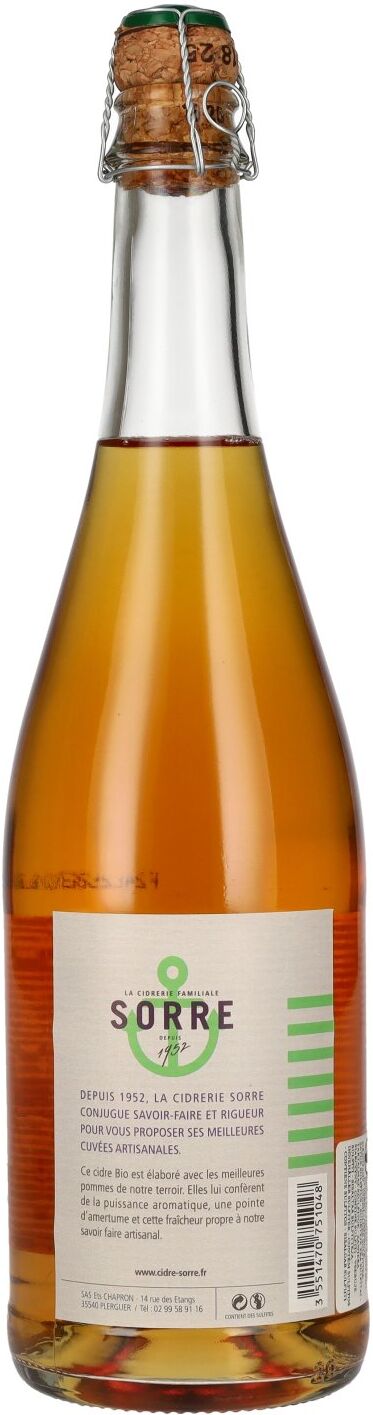 Sorre Cidre Artisanal Bio 4,5% Vol. 0,75l