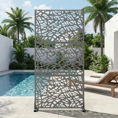 Dovelina Outdoor Privacy Screen Free Standing Net