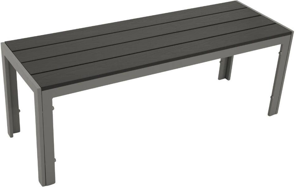 Pharao24.de Balkonbank Gartensitzbank aus pulverbeschichtetem Metall in modernem Design