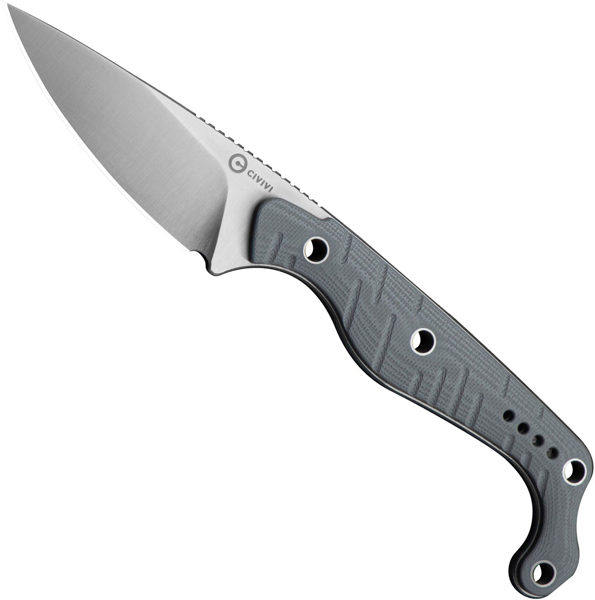 Civivi SŌKN C22027-2 Satin Nitro-V, Gray G10, coltello fisso, Kyle Lamb design