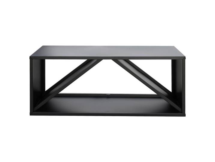 Kaminholzregal, Schwarz, Metall, 34.5x40x104 cm, Kleinmöbel, Kamine & Zubehör, Holzkörbe