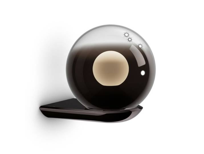 Occhio Wandleuchte Luna parete, LED-Fireball, bodenverspiegeltes