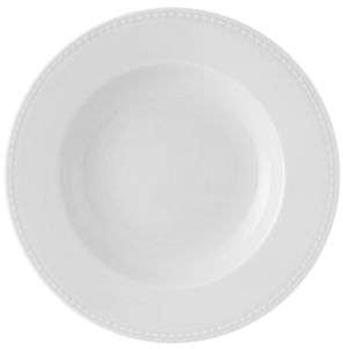 Vista Alegre Plato hondo Perla . Blanco