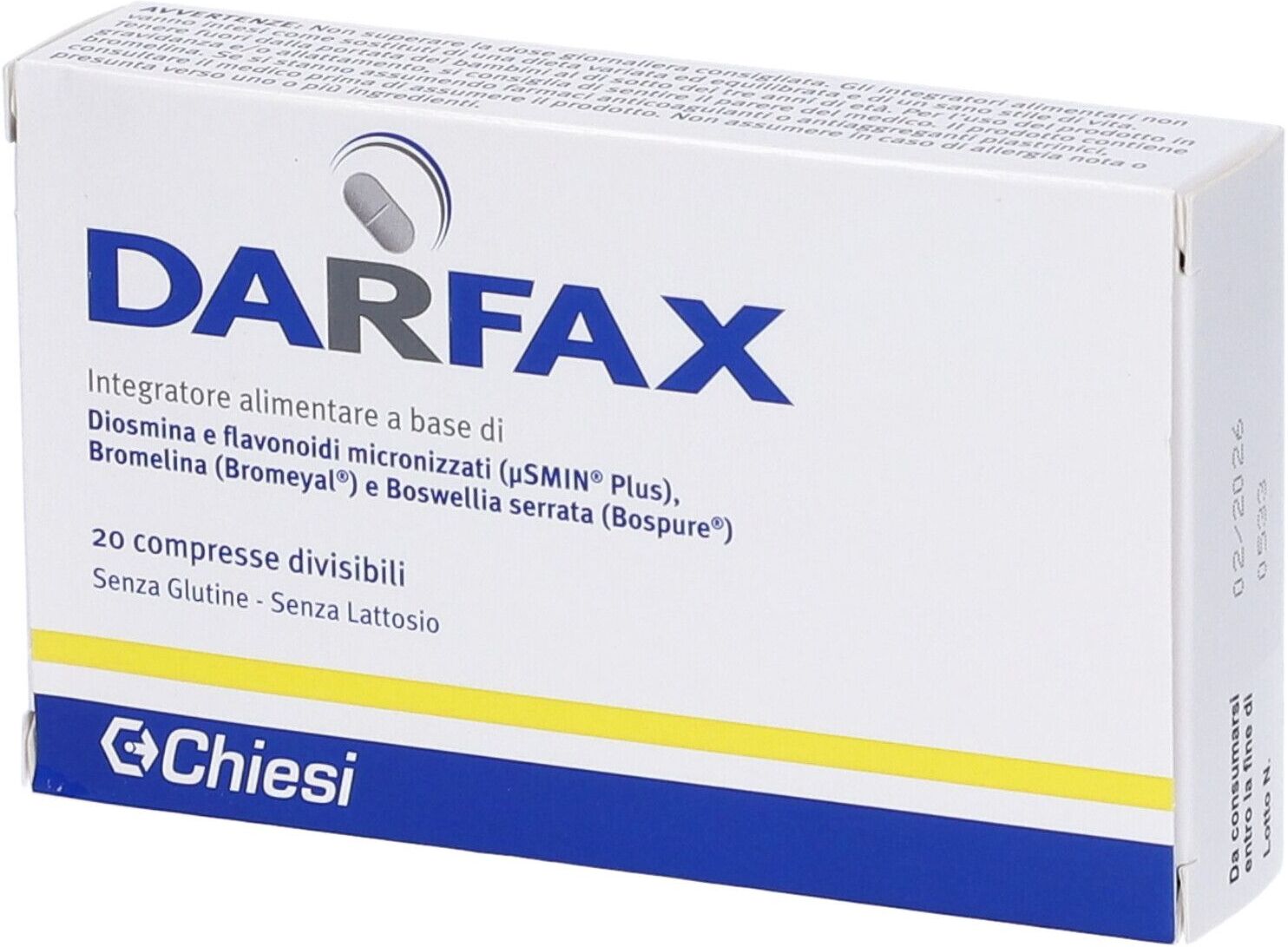 CHIESI ITALIA SpA Darfax Integratore Alimentare 20 Compresse
