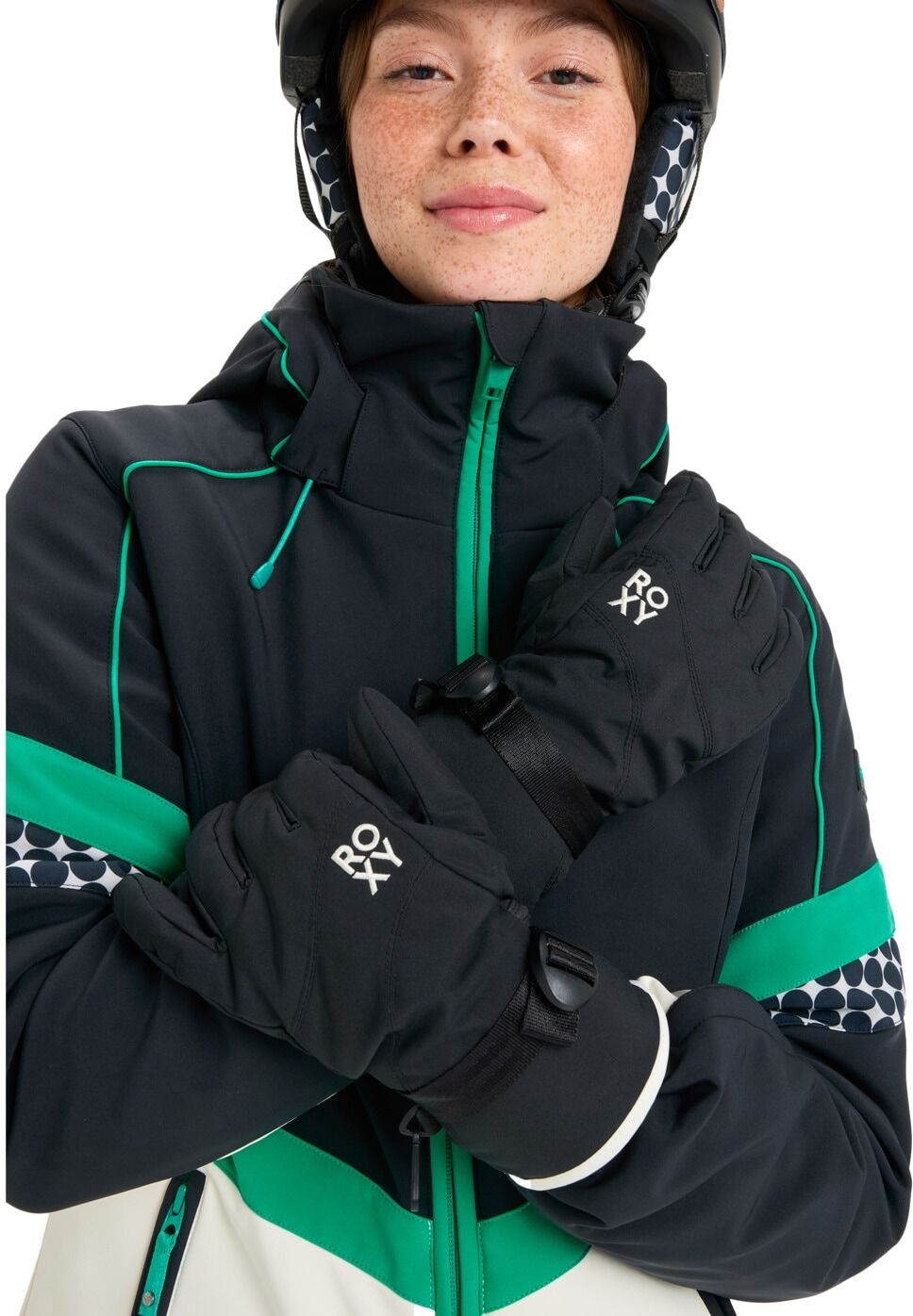 Snowboardhandschuhe ROXY "Roxy Jetty Solid", Damen, Gr. XL, schwarz, Obermaterial: 50% Polyester, 50% Polyurethan., Handschuhe Snowboardhandschuhe