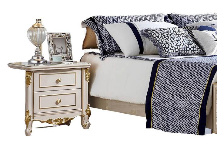 Xlmoebel Nachttisch Echtholz Konsolentisch für elegantes Schlafzimmerdesign (Nachttisch), Hergestellt in Europa