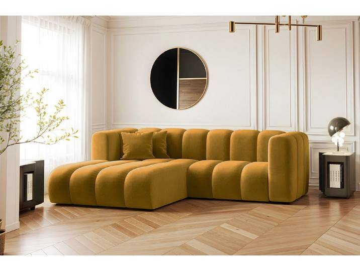 Kaiser Möbel Ecksofa L-form Sofa Grand Modular Stoff Haga und Salvador, Große Auswahl an Farben, moderner Stil, modular
