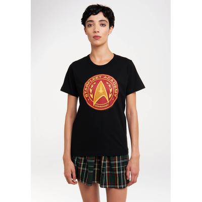 T-Shirt LOGOSHIRT "Star Trek-Starfleet Academy", Damen, Gr. S, schwarz, 100% Baumwolle, bedruckt, normal, Rundhals, Shirts T-Shirt, mit Print