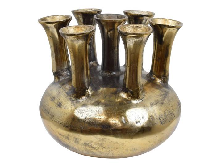 Loft42 Vase Jenna Schwarz, Metall, 32 cm, Dekoration, Vasen, Metallvasen