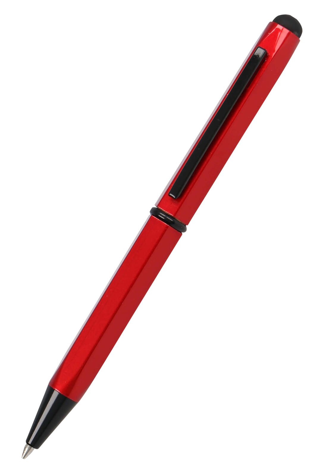 ONLINE® Hexagon Stylus Kugelschreiber rot 0.6 mm Schreibfarbe: Blau 21034/3D