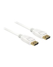 Delock DisplayPort-Kabel DisplayPort M bis M 2 m 4K Unterstützung weiß (84877)