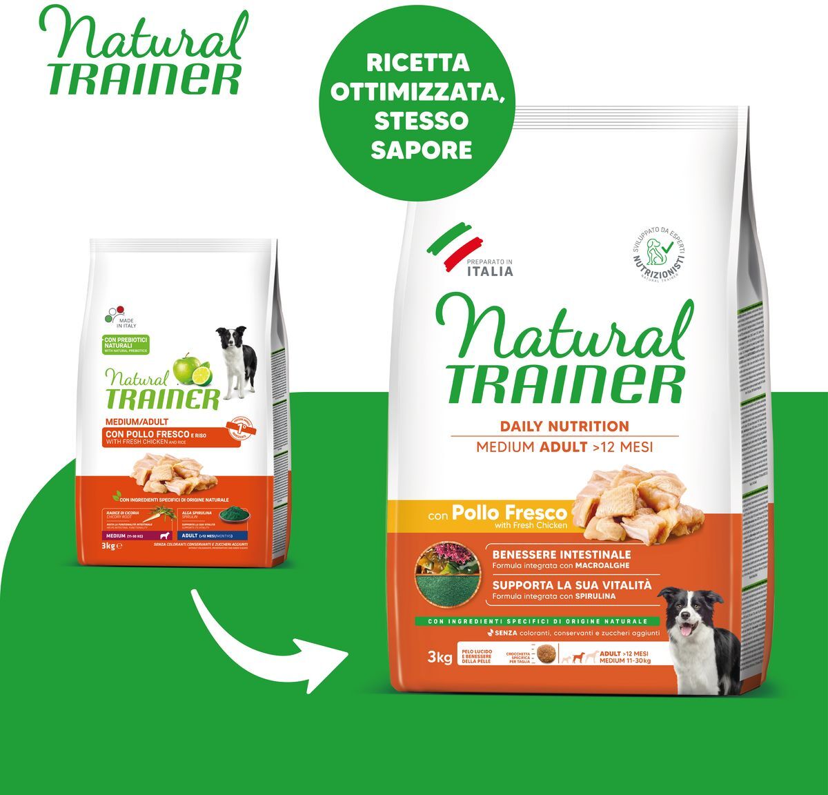 Natural Trainer Adult Medium Pollo 3KG