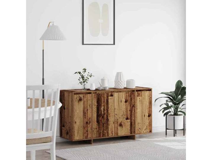 {Marron}Buffet bahut - Moderne-design - bois d'ingénierie - bois ancien - 4 portes - 135x41x75 cm 57zio38y