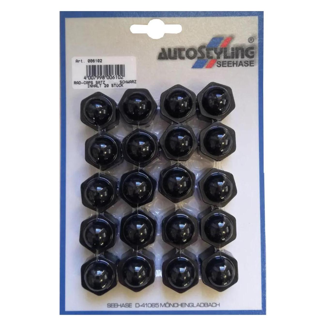 Autostyling Seehase RAD-CAPS 19 MM SB SCHWARZ 05 (006126)