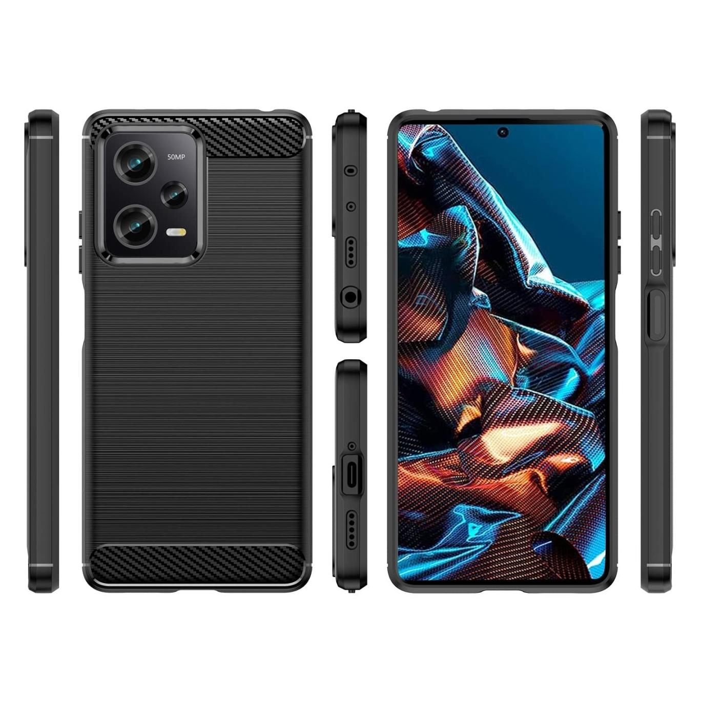 Screenguard Xiaomi Poco X5 Pro 5G Hülle Carbon Brushed Soft TPU (Xiaomi Poco X5 Pro) (00032021)