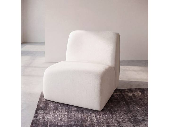 Chauffeuse 1 place pour canapé modulable beige