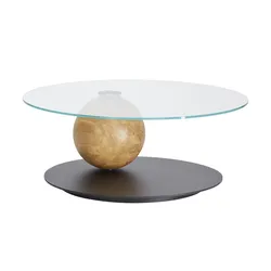 Couchtisch   ¦ schwarz ¦ Maße (cm): H: 37  Ø: 100.0