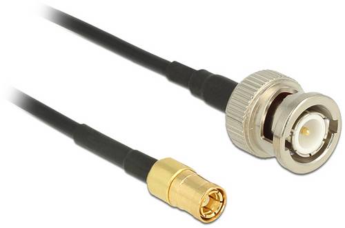 Delock WLAN-Antennen Anschlusskabel [1x BNC-Stecker - 1x SMB-Stecker] 1m Schwarz