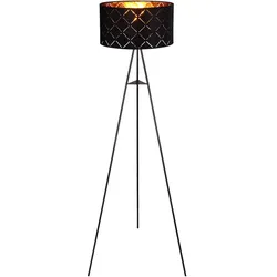 Decken Fluter schwarz gold FERNBEDIENUNG Stativ Steh Lampe DIMMBAR im Set inkl. RGB LED Leuchtmittel