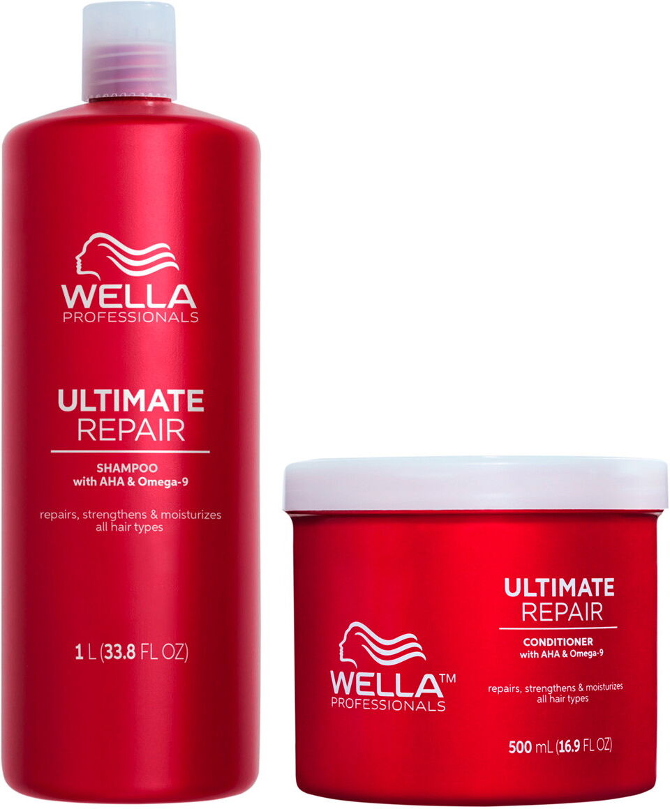 1500ml Wella Professionals Ultimate Repair Daily Kit big (Shampoo 1000ml + Conditioner 500ml)