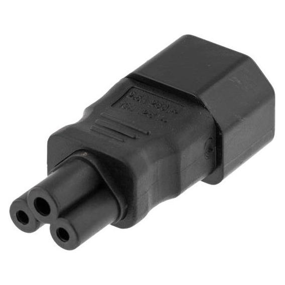 Deltaco DEL-1011 power plug adapter C14 Black (DEL-1011)