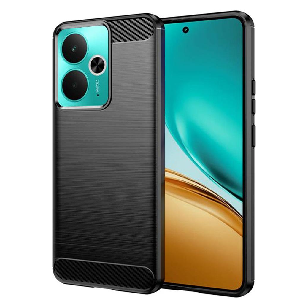 Techsuit - Carbon Silicone - Realme 14T - Black (Realme 14, Realme Q3 5G) (57941927)