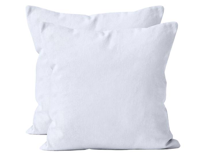 2er-Set Kissenbezug, 100% Baumwolle, 40 x 40 cm, weiss