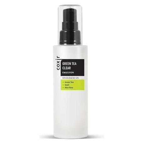Coxir Grüner Tee Clear Emulsion 100ml 3.38oz zur Beruhigung und Hydratisierung der Haut (100 ml) (0000099544)