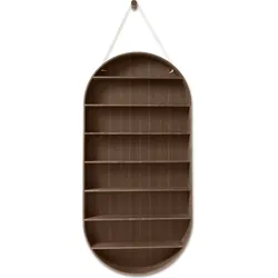 Oval Dorm Regal dunkle Eiche