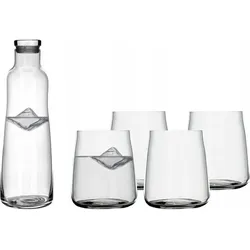 Whiskykaraffe Zero 1,1 l mit Gläsern, 5-teiliges Set