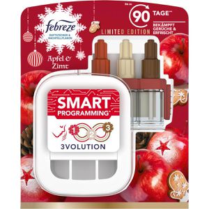 Febreze Raumduft 3Volution, Duftstecker, Starterset, bekämpft Gerüche, Apfel & Zimt