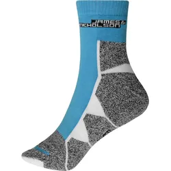 James & Nicholson Herren Sport Socken JN215 bright blue/white 35-38