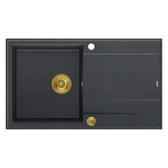 Q Company SPÜLBECKEN QUADRON EVAN 111 (HCQE8650U8 PVDG1 P2O) (86 cm, 50 cm) (HCQE8650U8_PVDG1_P2O)