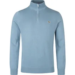 LACOSTE Pullover Classic 1/4 Zip, blaugrau