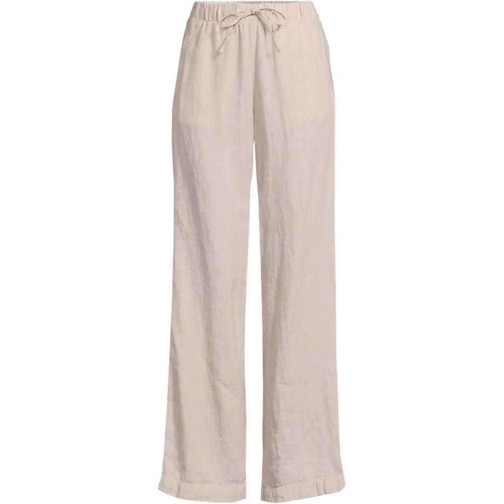 Weite Premium Reinleinen-Schlupfhose für Damen in Plus-Größe, Damen, size: plus, Elfenbein, Leinen, by Lands' End