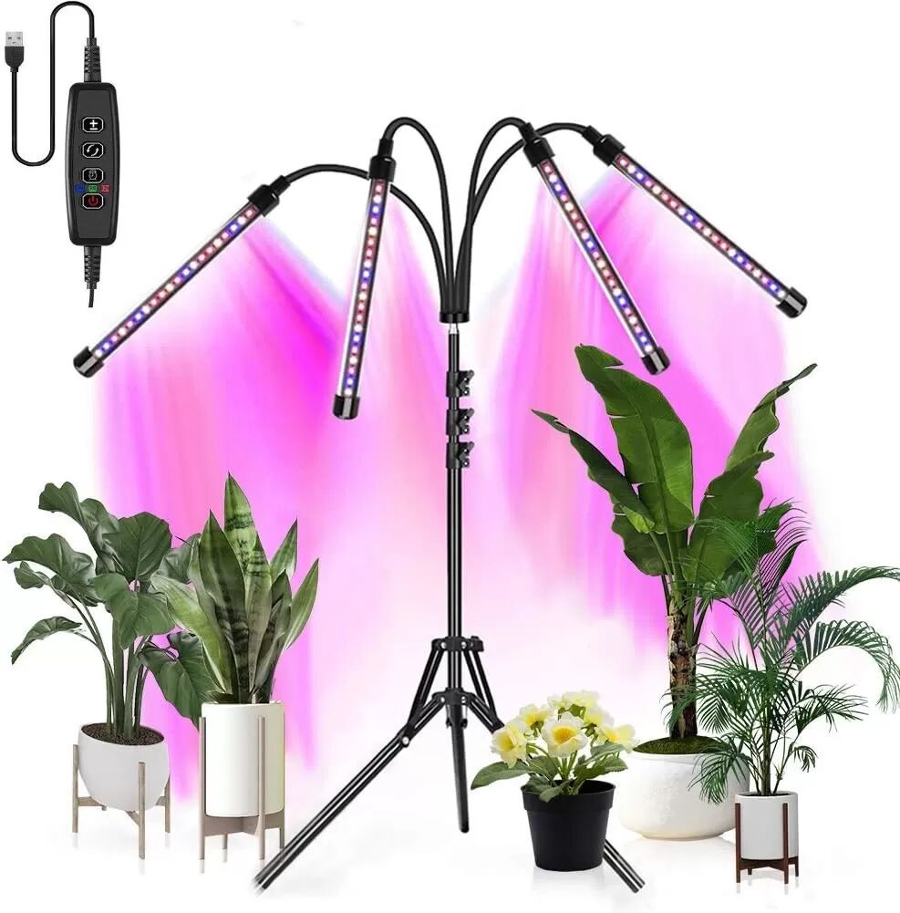 INF Zusammenklappbare Pflanzenlampe mit verstellbarem Ständer und Timer