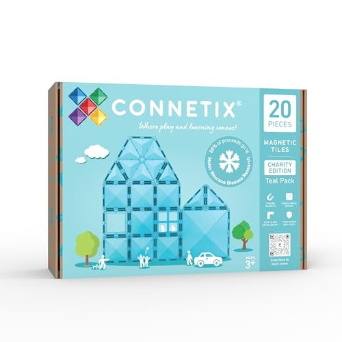 CONNETIX Magnetische Tegels Charity Edition Teal, 20 stuks